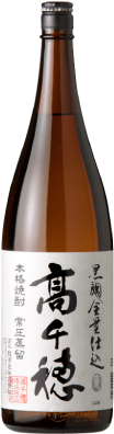 本格麦焼酎 黒麹高千穂 白ラベル